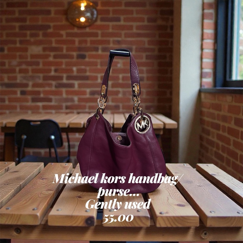 Michael Kors Deep Burgundy Shoulder Bag